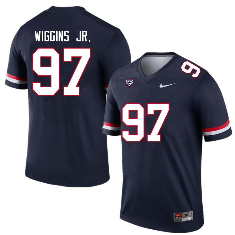 Men #97 Jermaine Wiggins Jr. Arizona Wildcats College Football Jerseys Sale-Navy